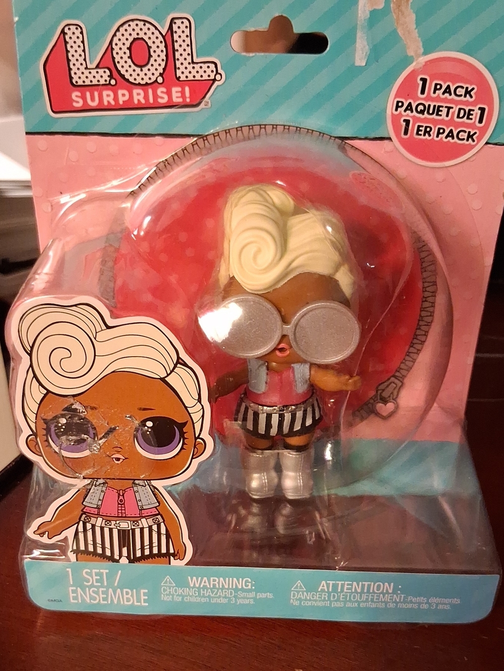 L.O.L. Surprise! Doll with Pink Outfit and Silver Sunglasses